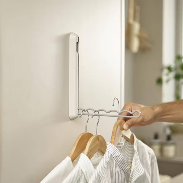 Transform your laundry room with Target's $17 retractable hanging rail