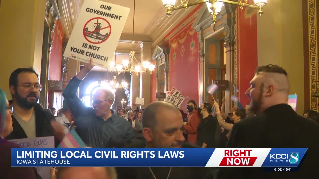 Iowa lawmakers advance bill blocking local civil rights protections for ...