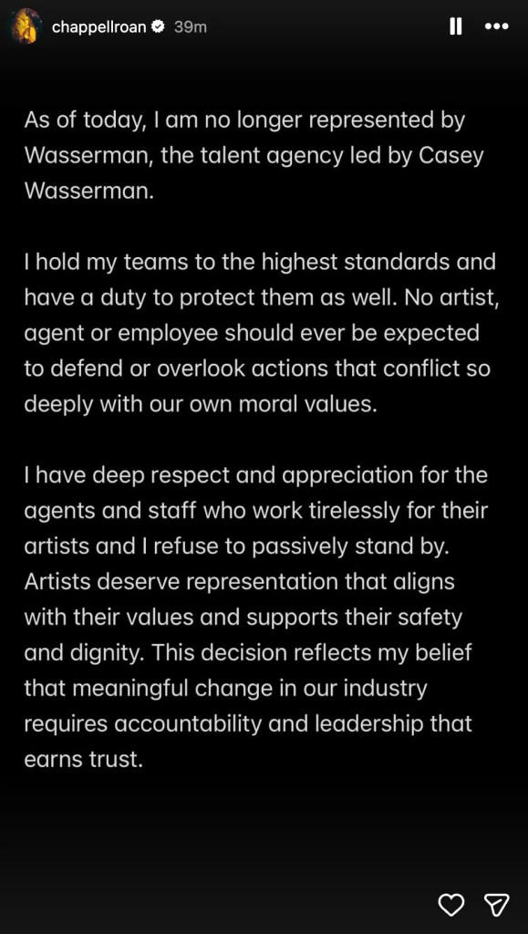 Chappell Roan quits Wasserman after CEO Casey Wasserman appears in ...