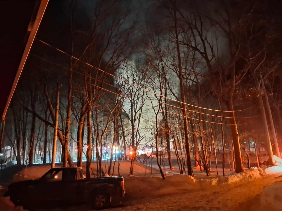 3 people, one firefighter transported after house fire