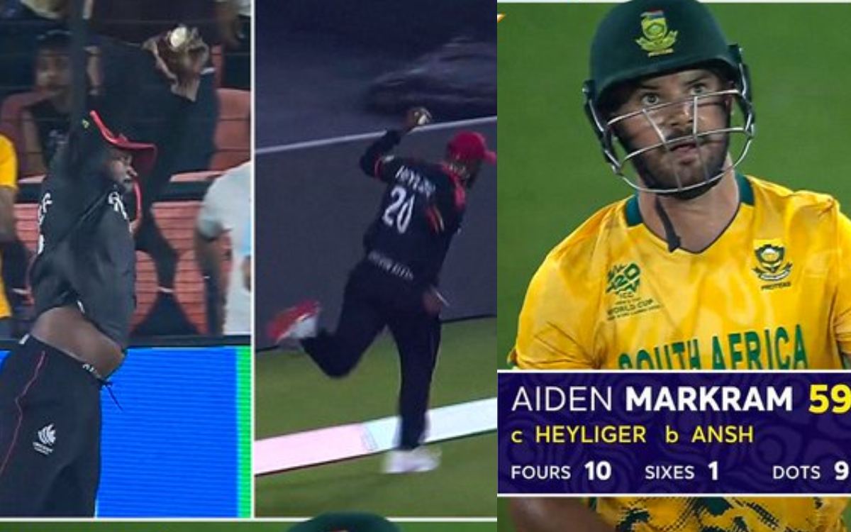 Image for Watch: कनाडा के खिलाड़ी की कमाल फील्डिंग, Aiden Markram की बाउंड्री पार जा रही गेंद को कैच में किया तबदील