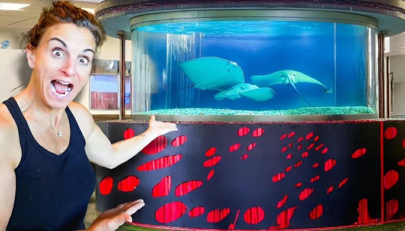 What changes when a tank shifts from sharks to stingrays