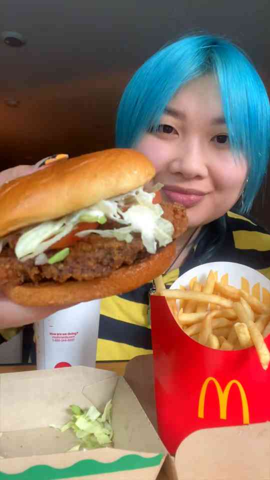 Indulge in McDonald's deluxe crispy chicken sandwich