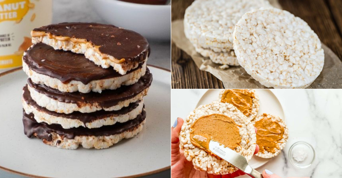 Healthy Snickers-inspired rice cakes with just 4 ingredients