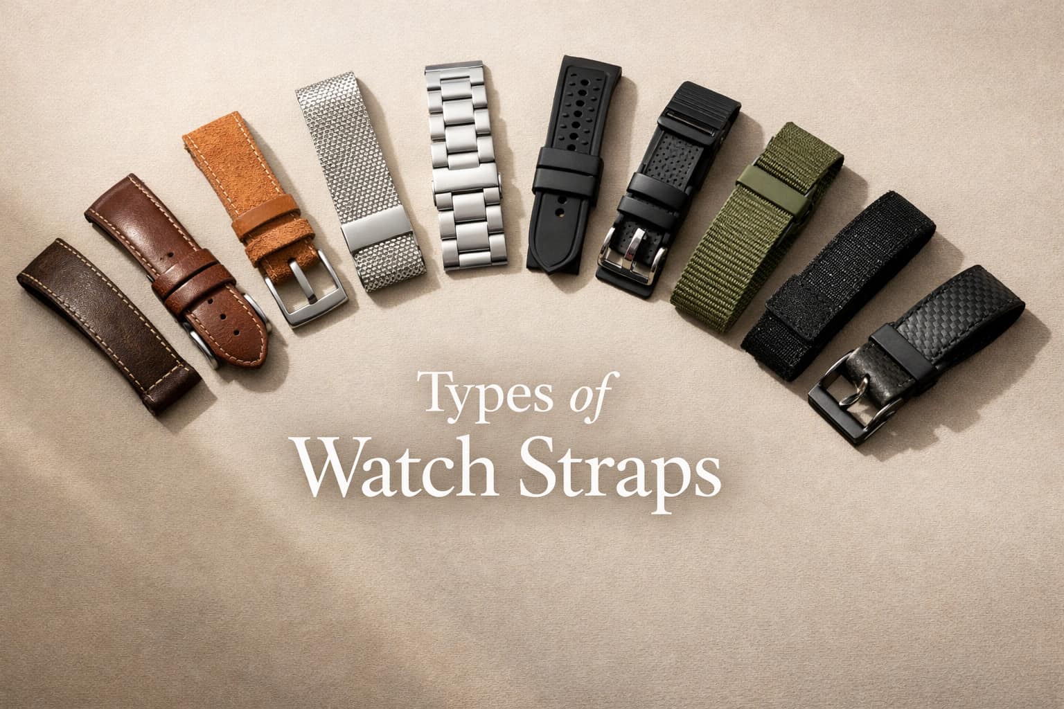 Types of watch straps: A practical guide to comfort, style, and durability