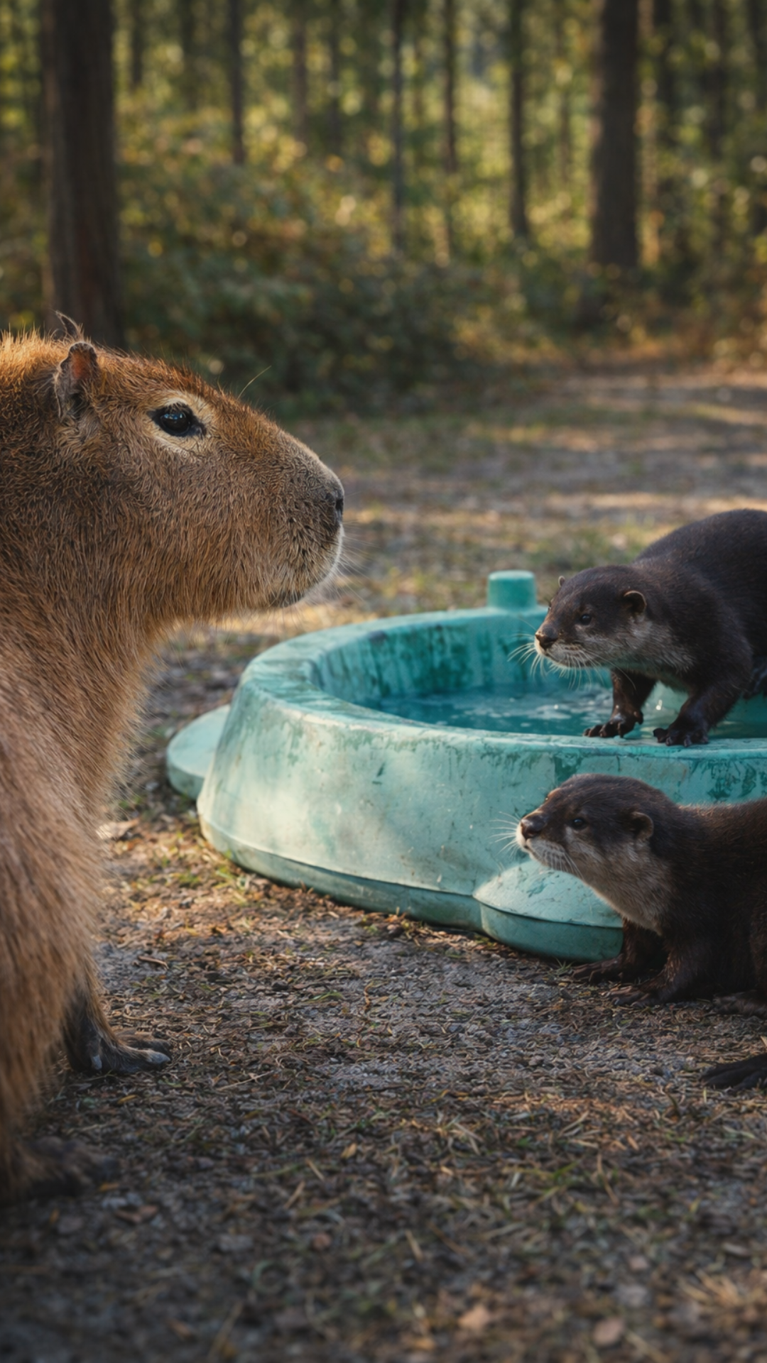 What happens when lunch gets too loud for this capybara