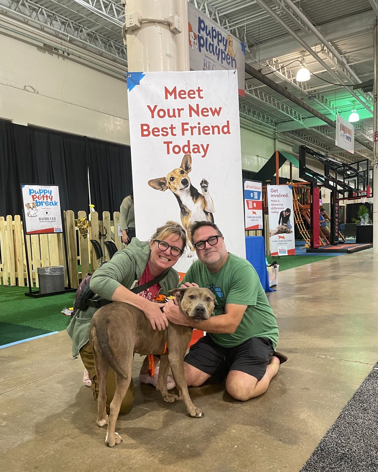 Free dog adoptions and puppy yoga at Central Ohio Home & Garden Show