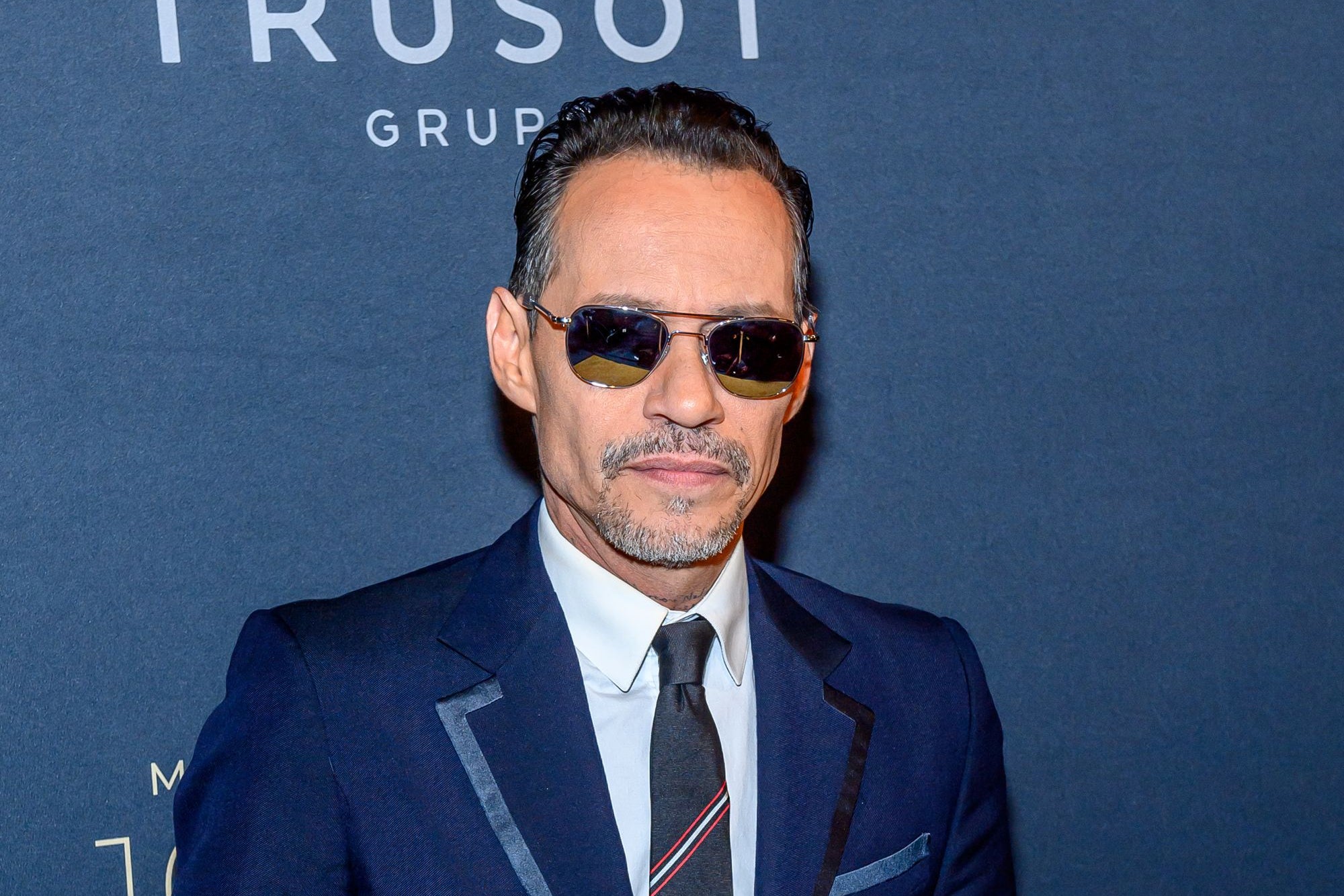 ‘Hardly the truth’: Marc Anthony has refuted Beckham’s version of events (Getty)