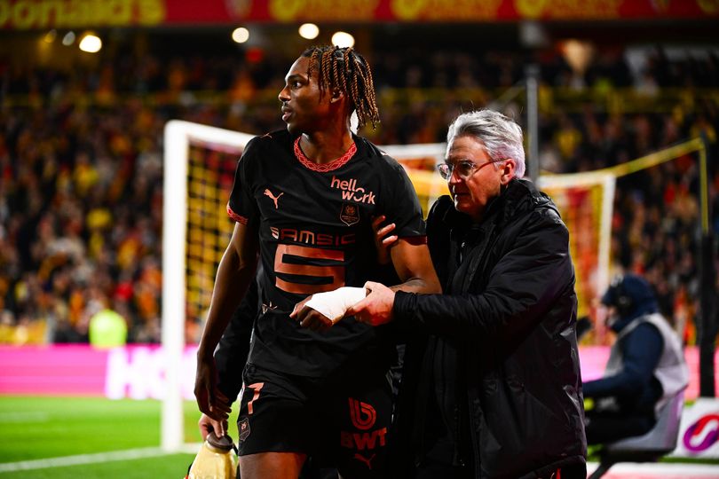 Jeremy Jacquet of Stade Rennais FC during the Ligue 1 McDonald's match between Lens and Rennes