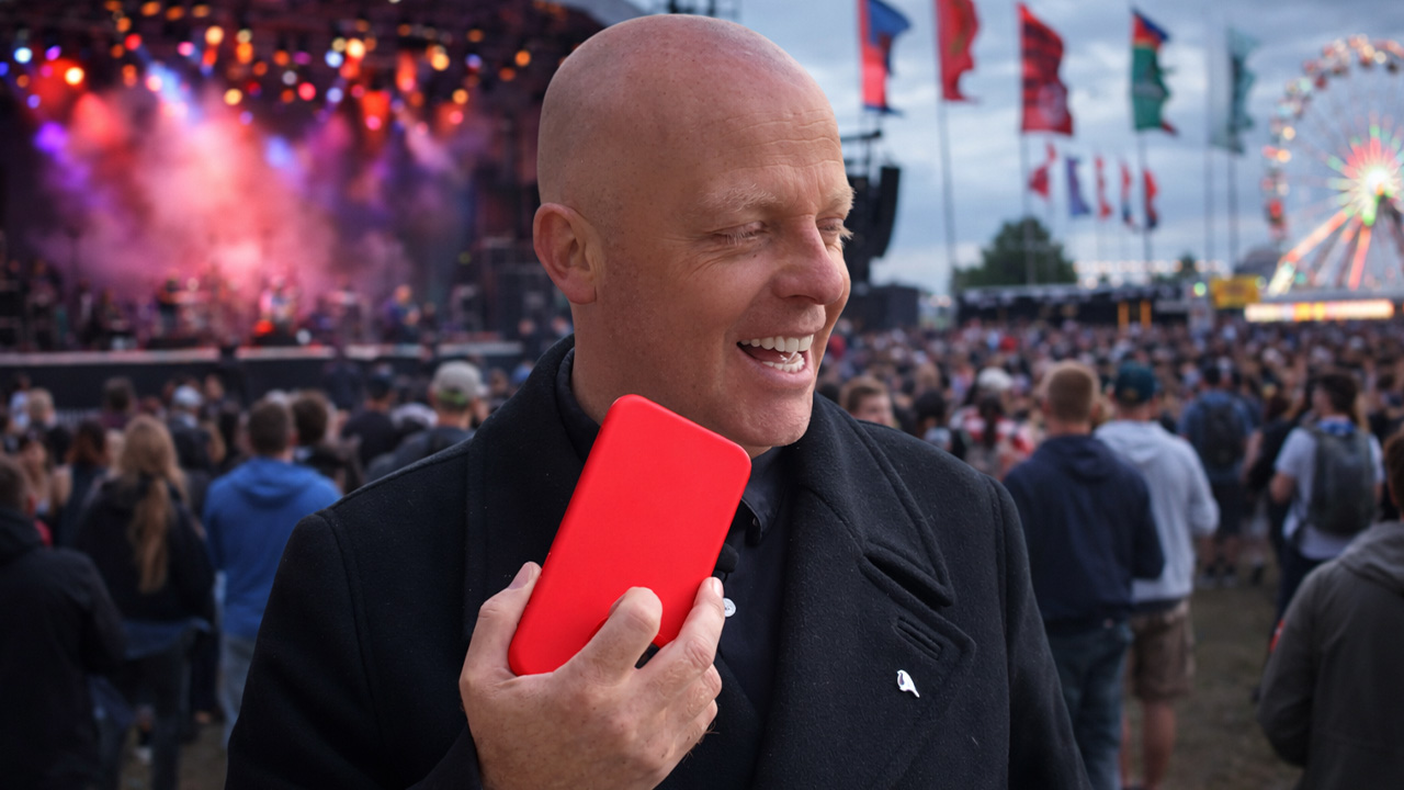 Making prank calls to a local fun fair