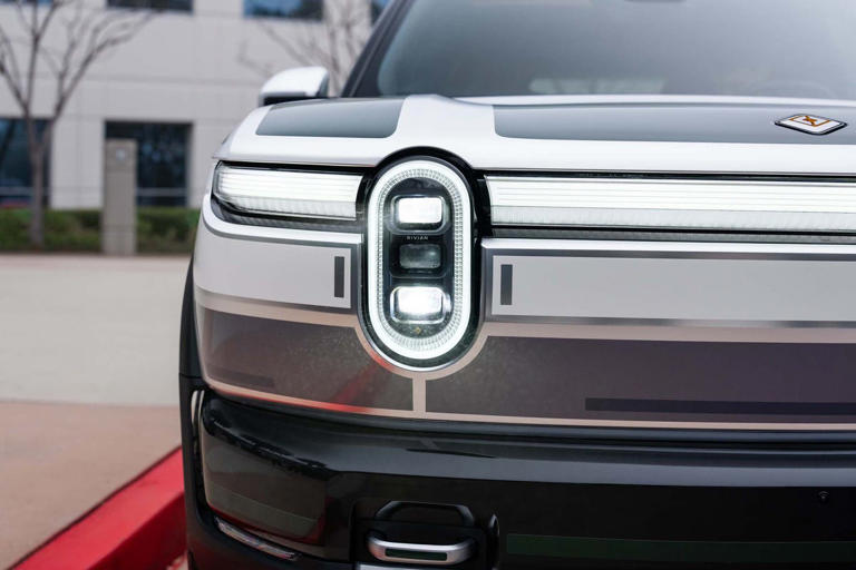 View exterior photos of the 2027 Rivian R2 prototype