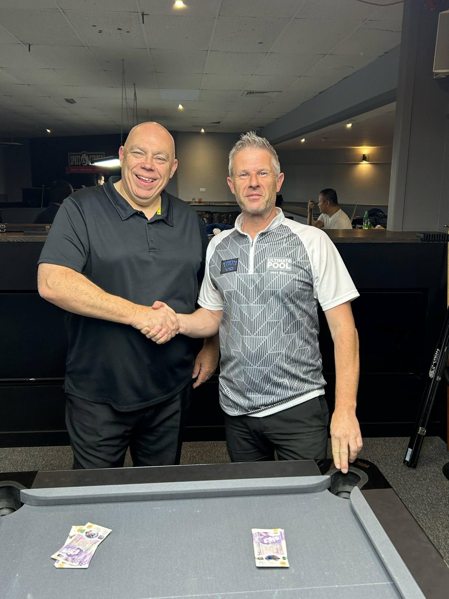 Not even some top professional pool players could halt the winning form ...