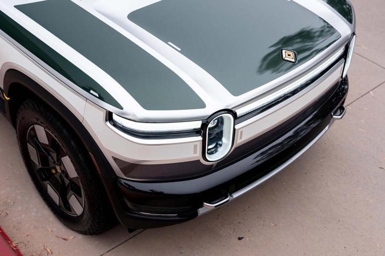 View exterior photos of the 2027 Rivian R2 prototype