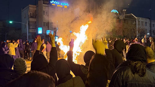 FILE - In this photo obtained by The Associated Press, Iranians attend an anti-government protest in Tehran, Iran, Friday, Jan. 9, 2026. AP Photo