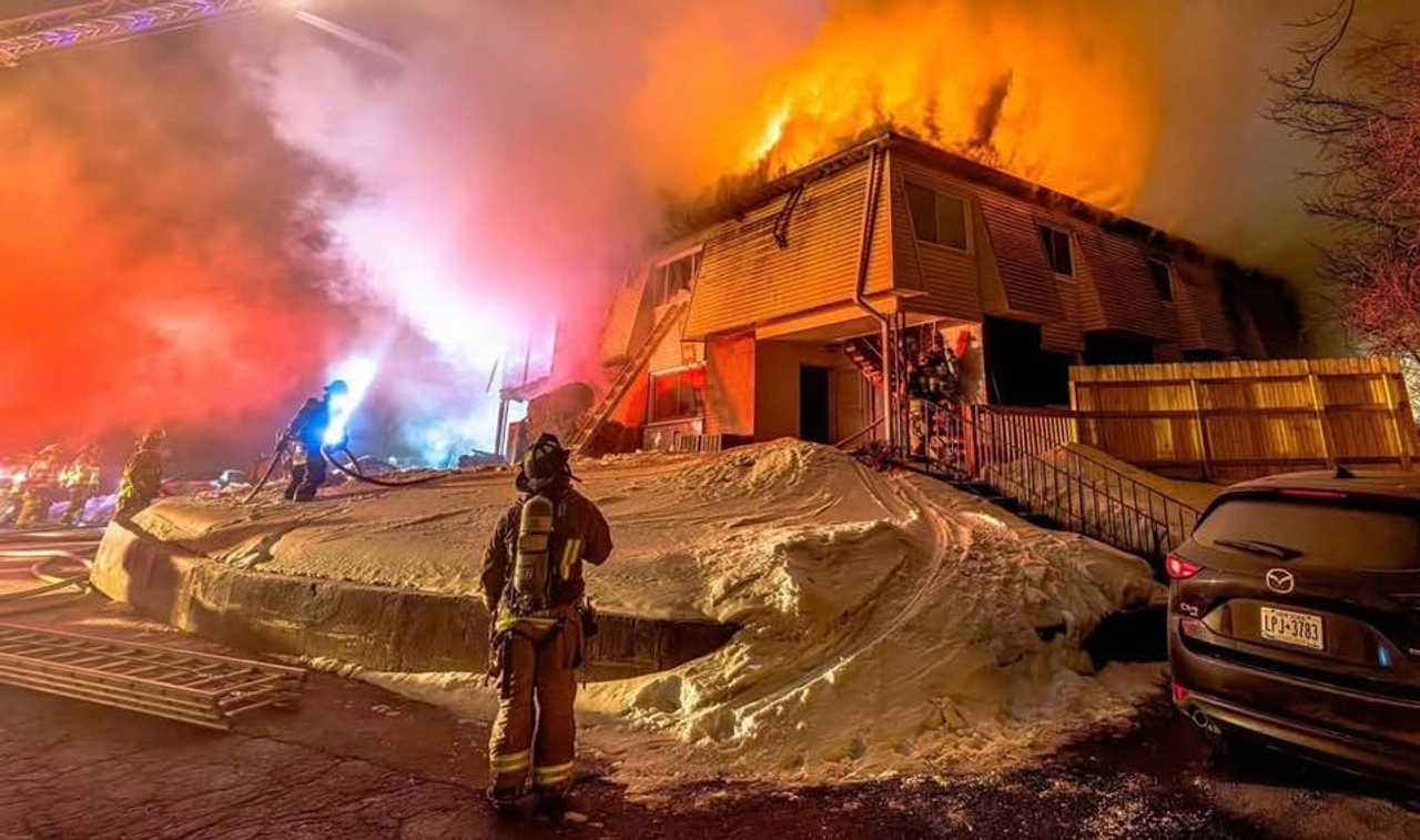 Person hospitalized in late-night condo fire in Orange County