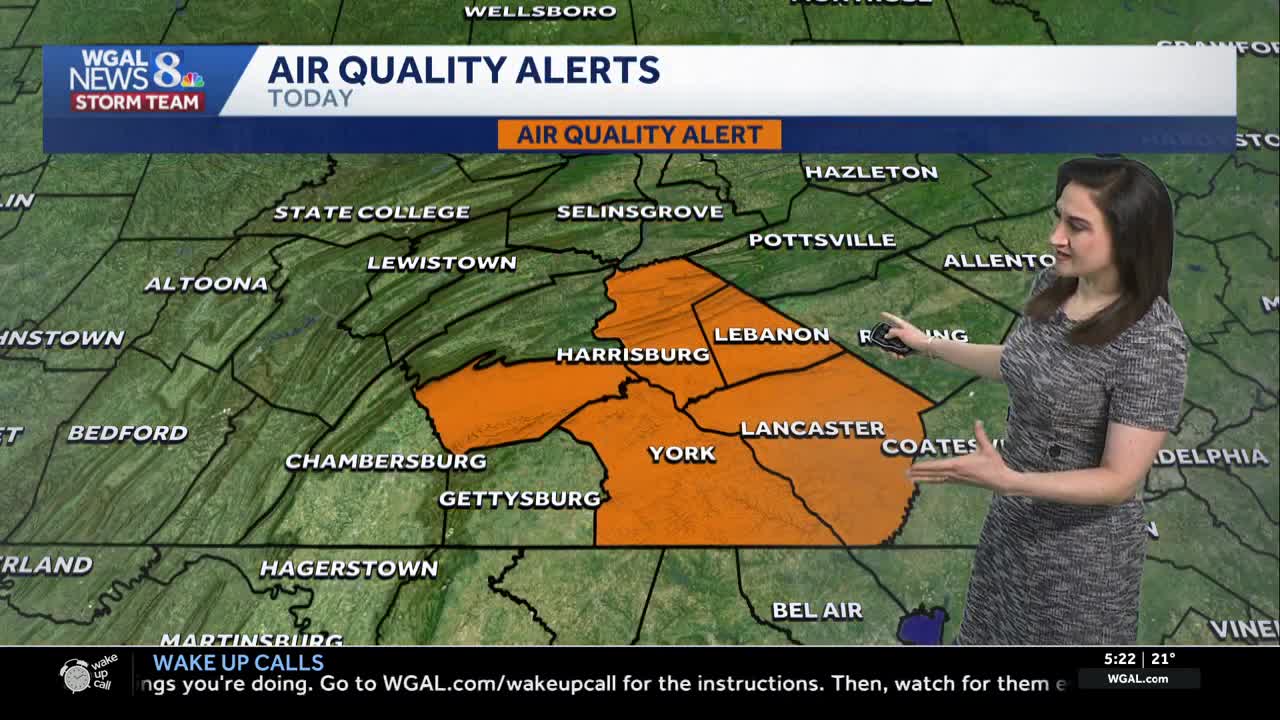 Code orange air quality alert issued for parts of south-central Pa.