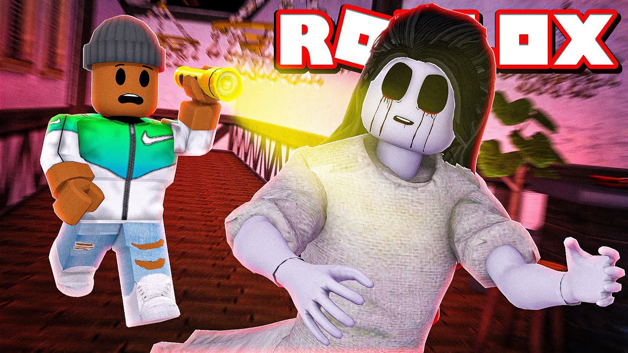 I Stayed A Night At A Haunted Hotel In Roblox Camping Part 12