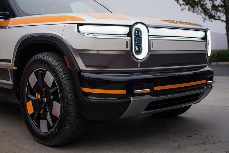 View exterior photos of the 2027 Rivian R2 prototype