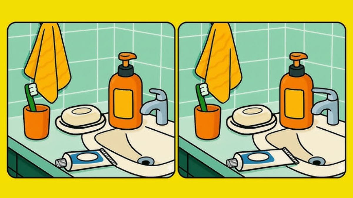 99% fail to spot 1 difference in this bathroom sink scene in 27 seconds ...
