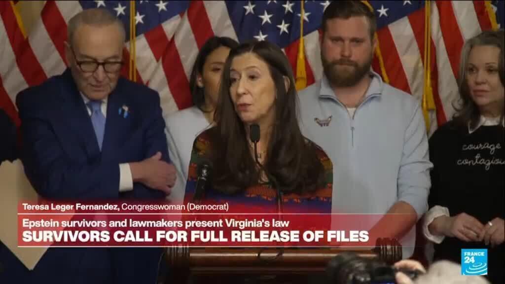 Replay: Epstein survivors and lawmakers introduce 