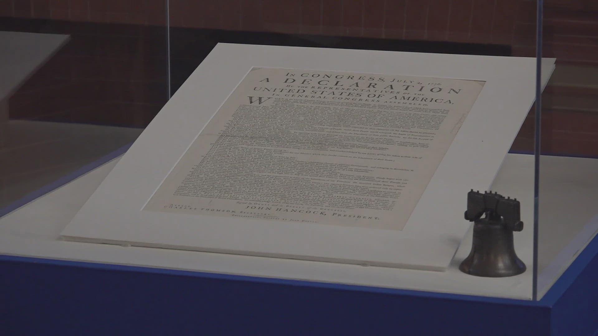 Statewide tour of the Declaration of Independence