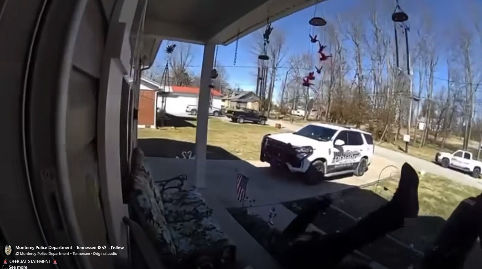 Rapid tactical descent. Video of TN officer falling on porch goes viral ...
