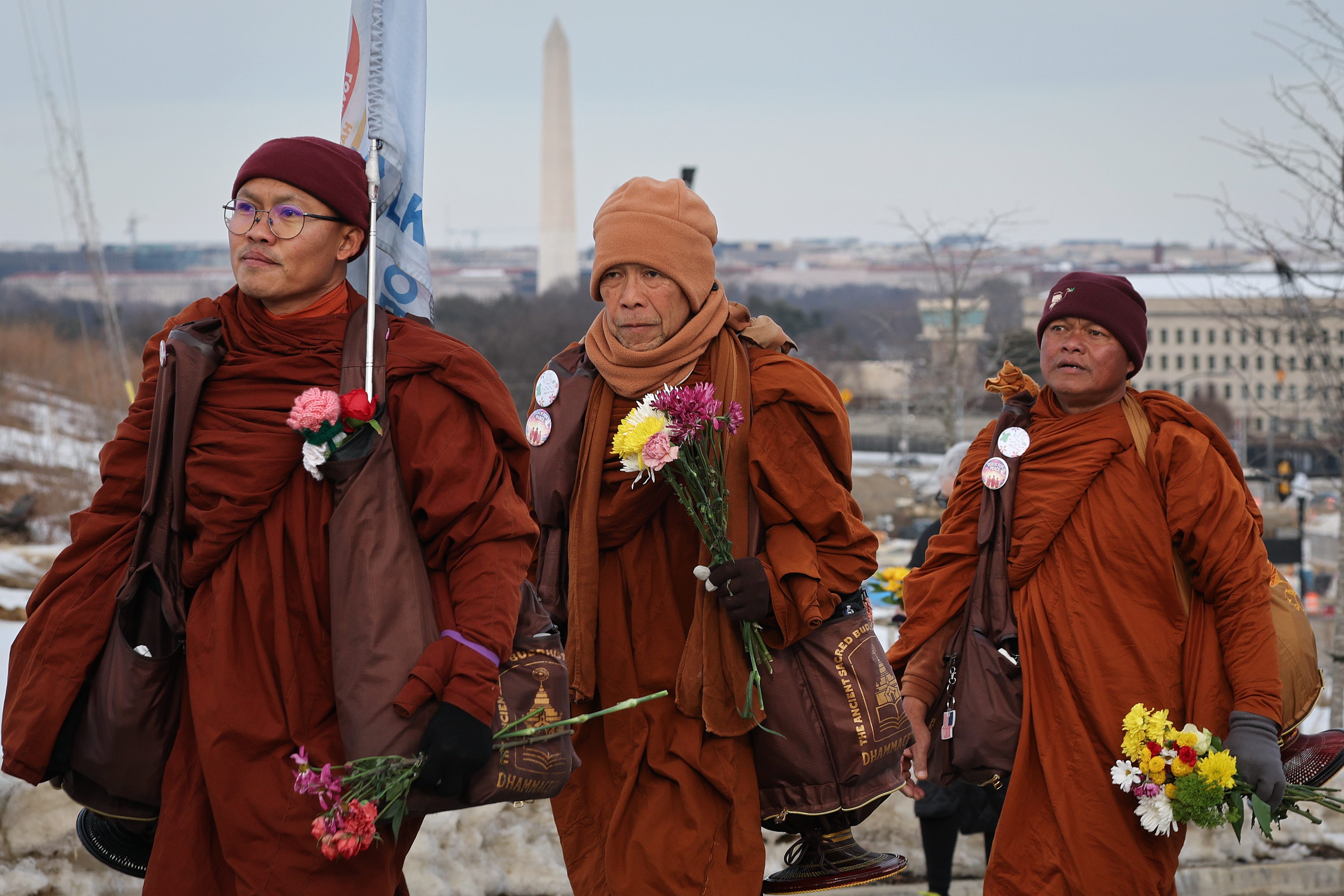 Buddhist monks conclude peace walk in Washington, DC. See their journey<br><br>