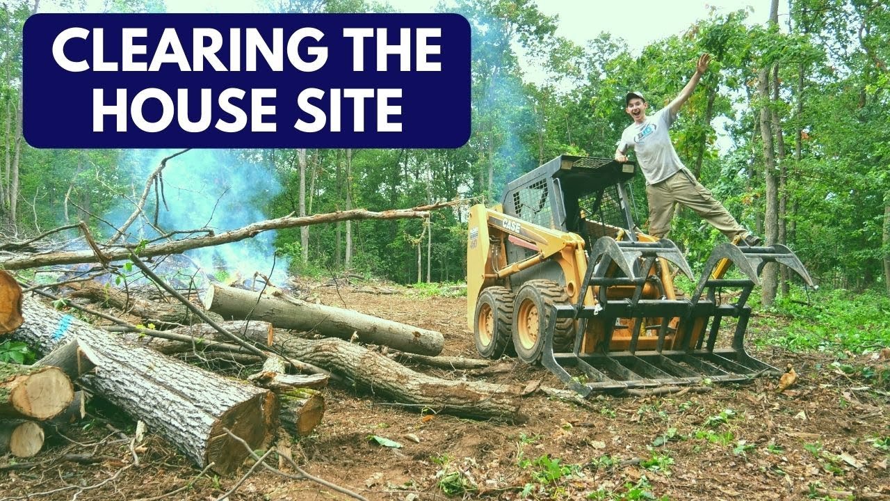 Clearing the home site after professional logging is complete