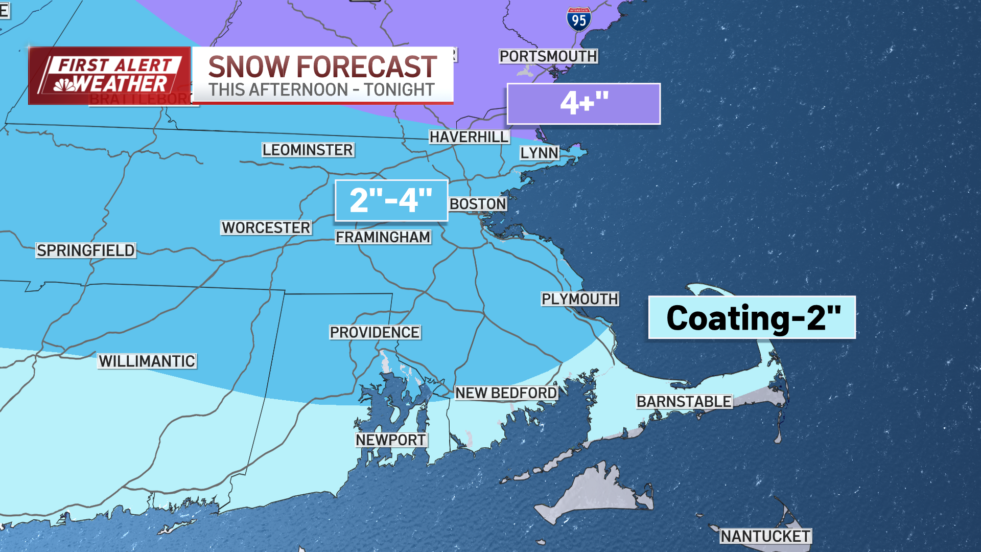 First alert: Snow expected to make for messy evening, morning commutes