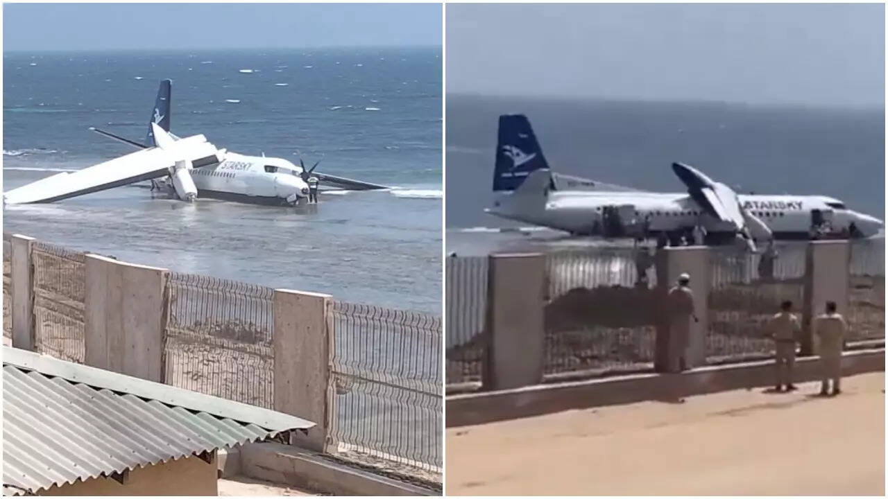 Plane with 55 on board crashes after takeoff in Somalia; all survive ...