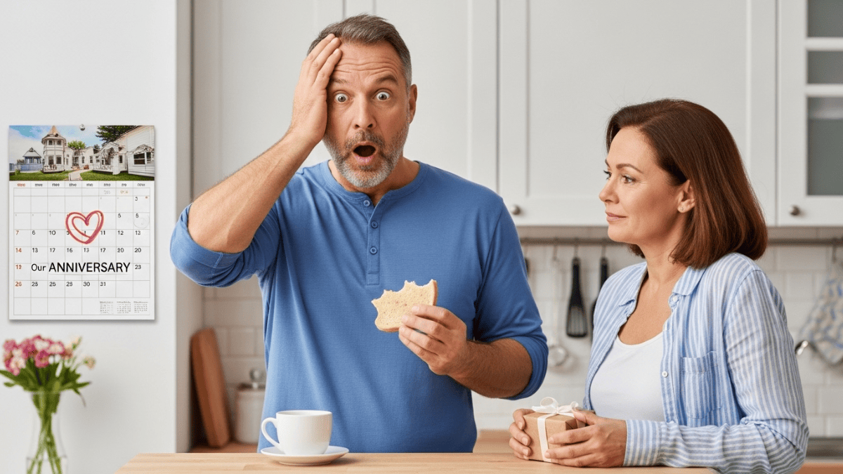 Reasons why men forget important dates such as wedding anniversaries