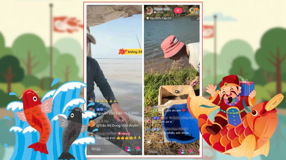 Thả cá chép online nở rộ trong ngày ông Công ông Táo