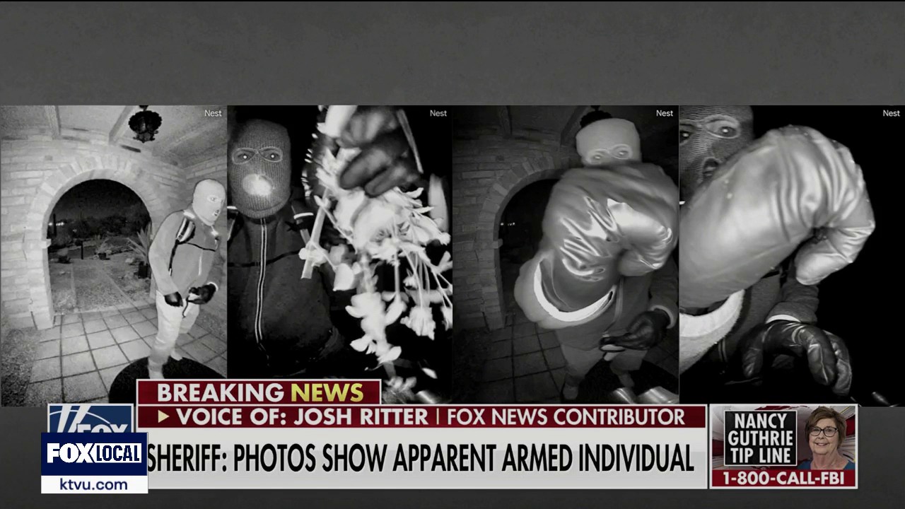 New photos show armed, masked man on Nancy Guthrie's doorstep