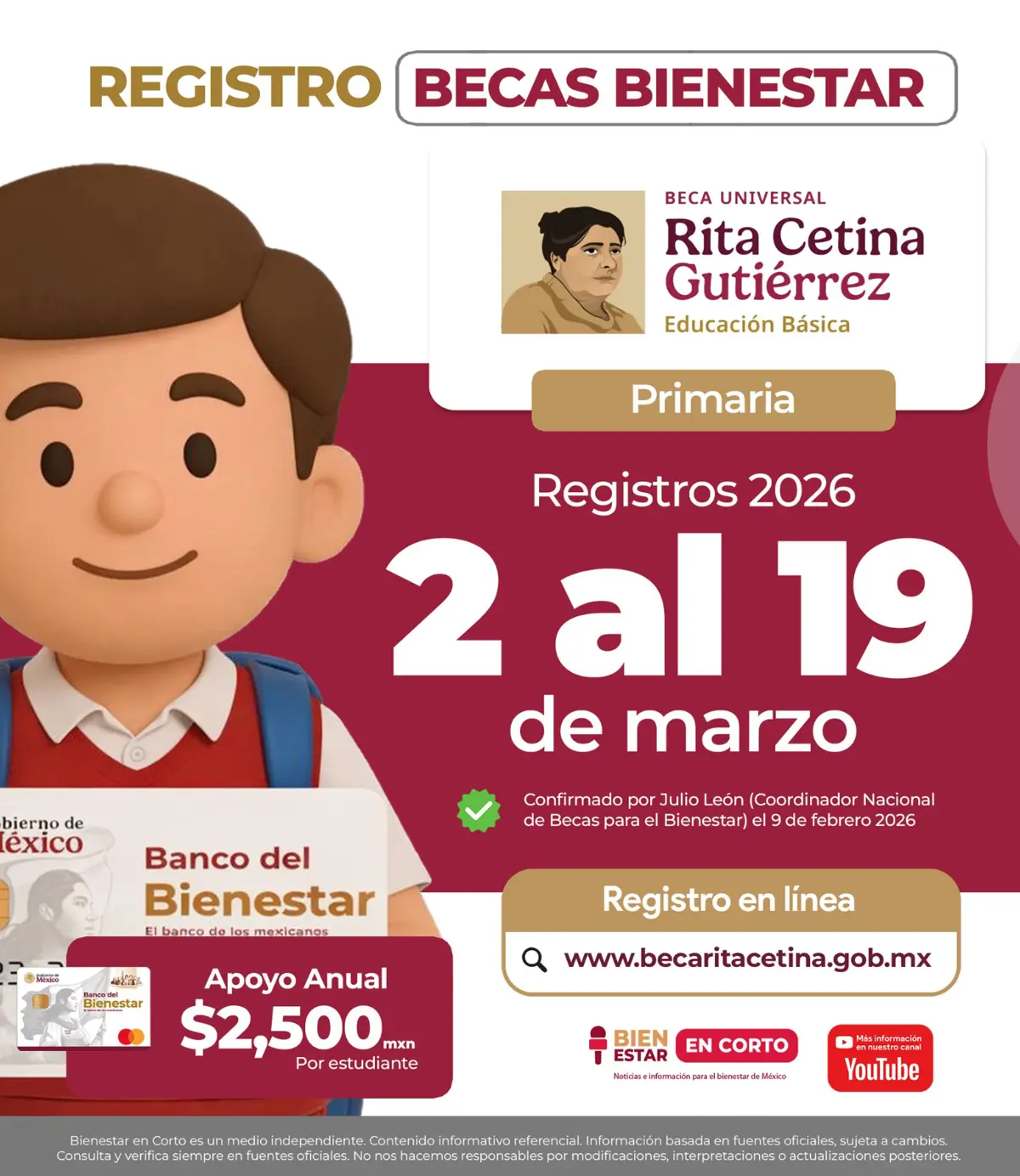Beca Rita Cetina abre convocatoria 2026: Fechas clave y requisitos para ...