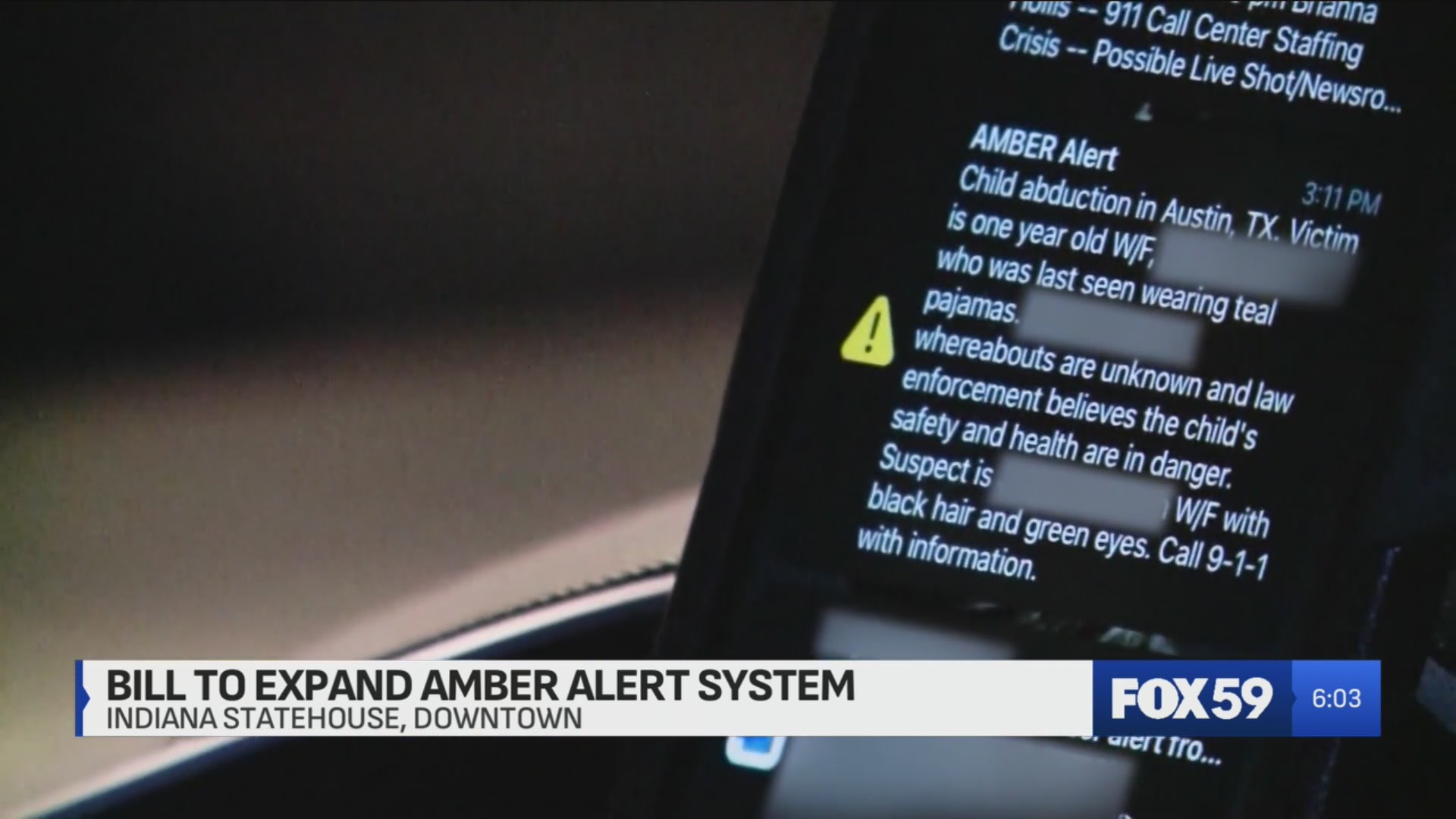 Lawmakers advance bill expanding Indiana AMBER Alert criteria