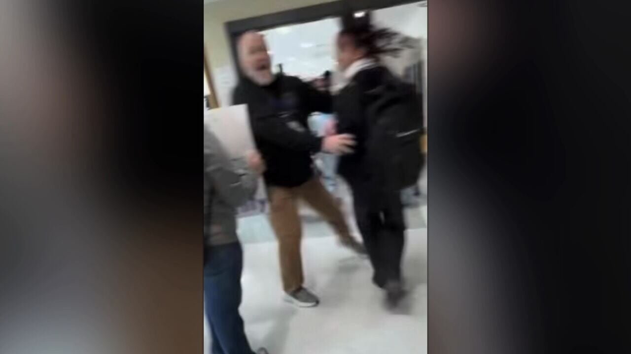 Student assaulted by principal during walkout protest, father says