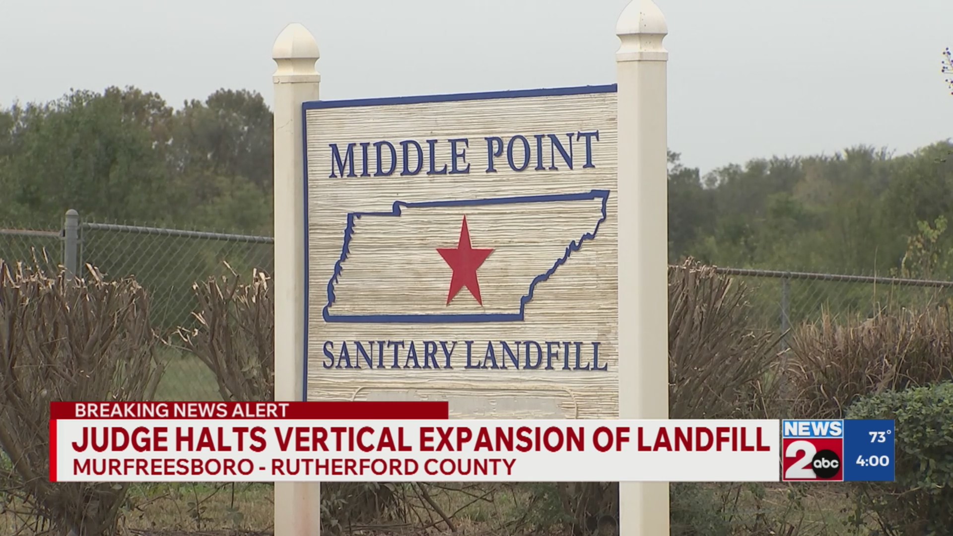 Judge halts vertical expansion of Middle Point Landfill