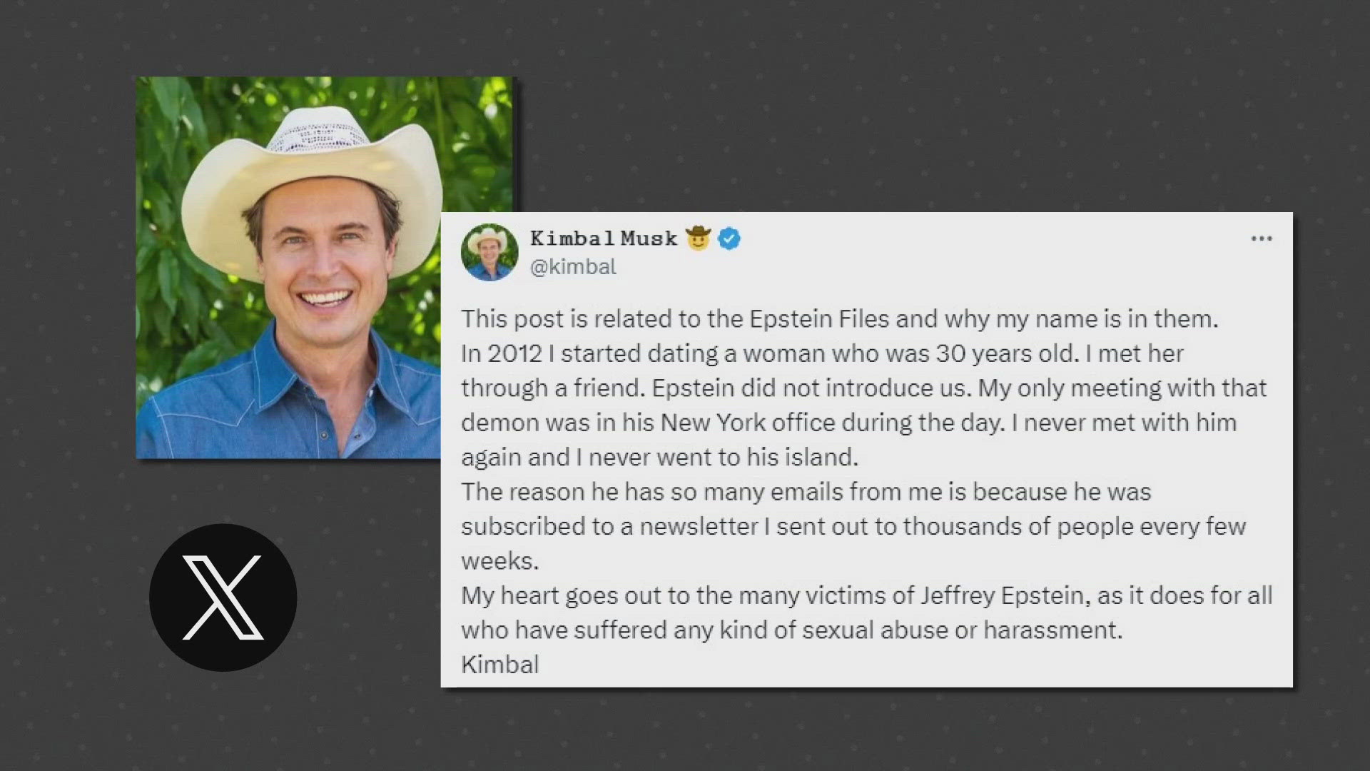 Epstein files show communication with Boulder restaurant owner Kimbal Musk