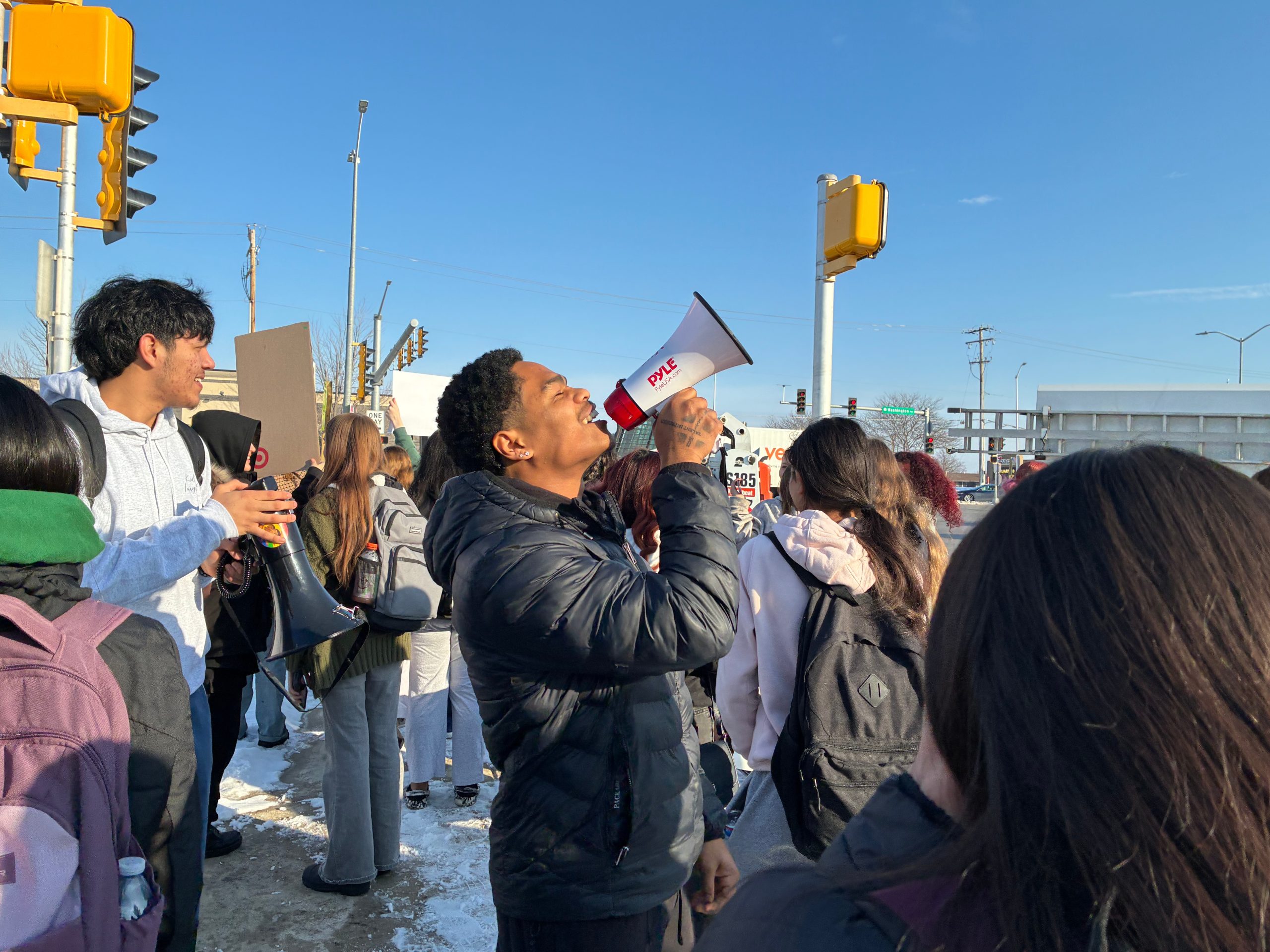 Case High School students walk out to protest ICE operations