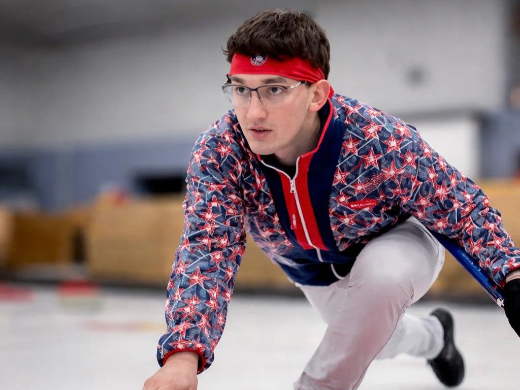 Is Team USA's headband-wearing curling lead an Olympic meme in the making?