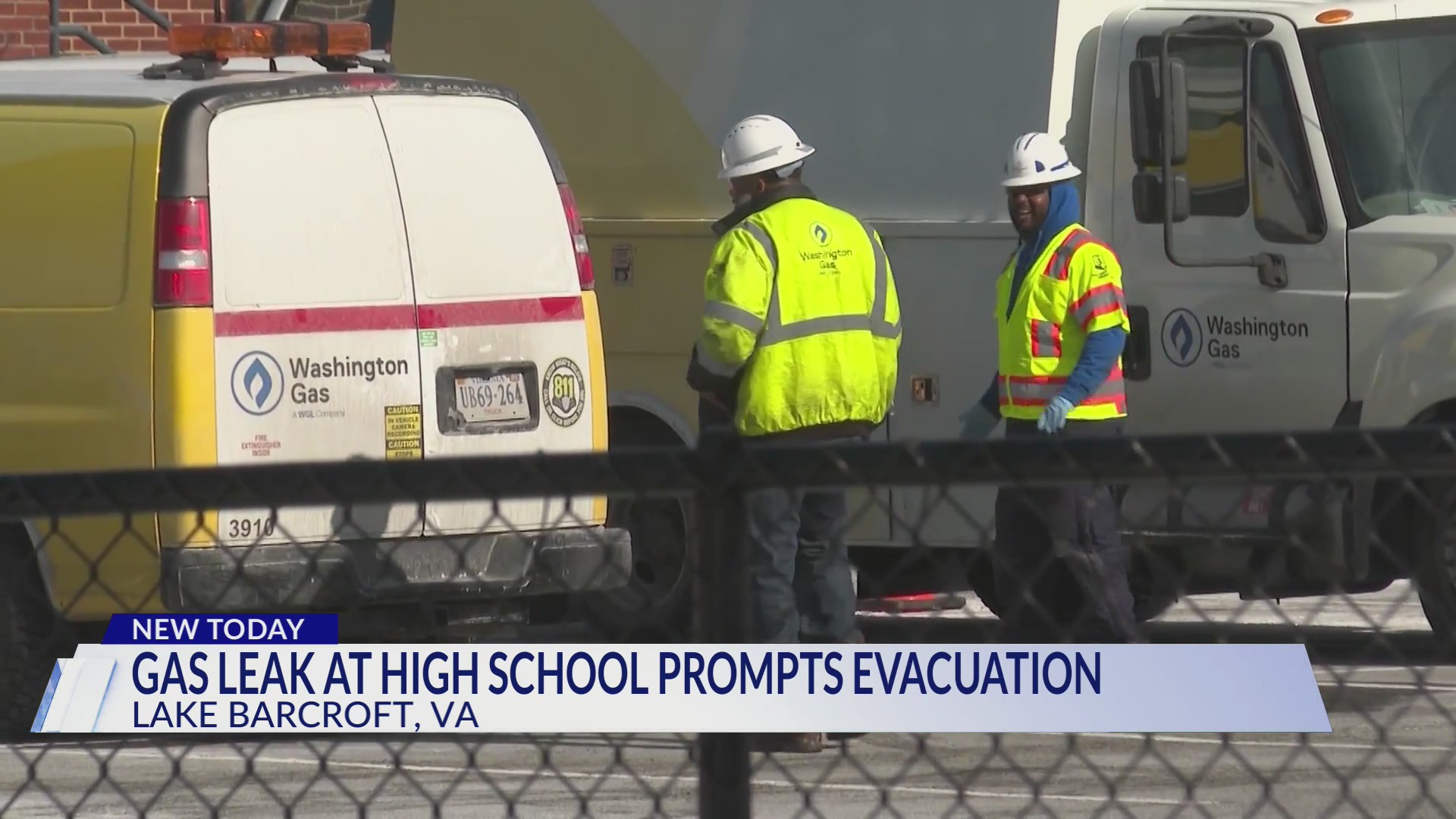 Gas leak found at Fairfax County high school