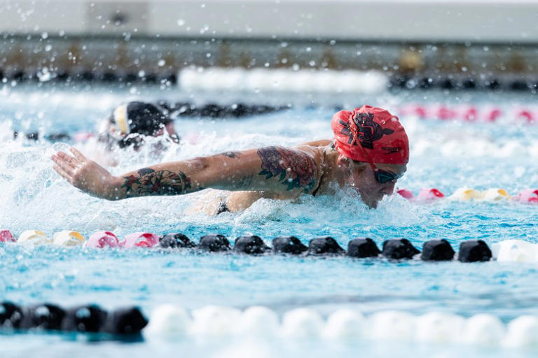 SDSU swim program sprints for fifth straight Mountain West Conference crown