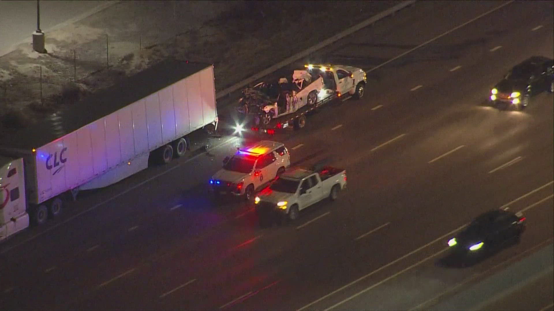 One killed after truck slams into semi on I-70 at Havana