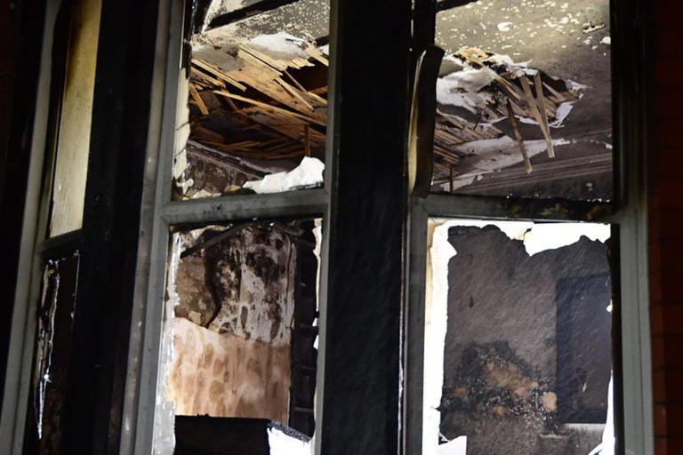 Fire crews called as house goes up in flames