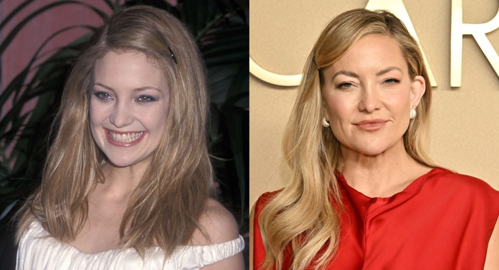 Kate Hudson revives coquette side-part look 25 years after her first ...