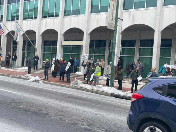 Protests erupt in Maryland county after commissioners declare 