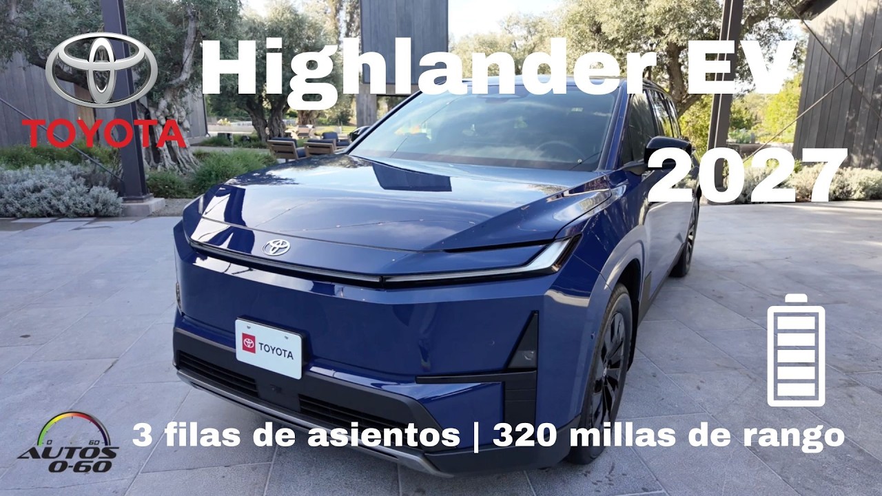 Toyota Highlander EV 2027 ⚡ SUV 100% eléctrico de 3 filas de asientos ...