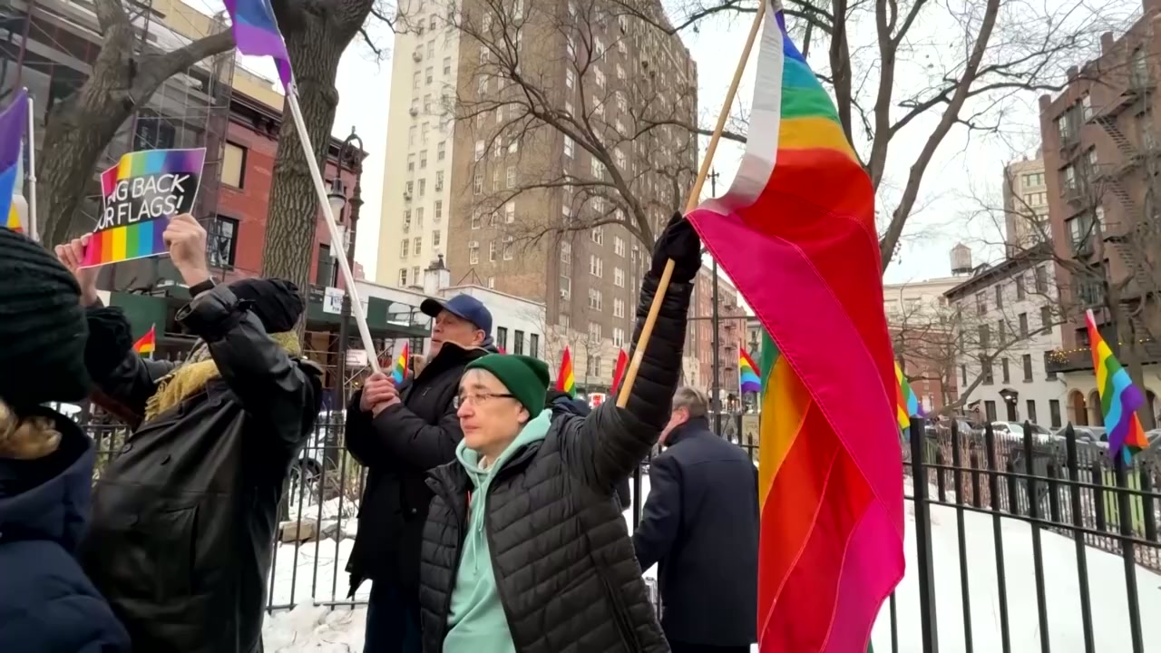Protesters rally at NYC