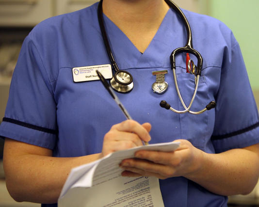 Nursing leaders say as many as 50,000 nurses could quit the UK over the government’s plans. Photograph: Christopher Furlong/Getty Images