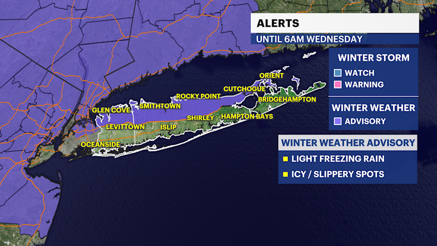 Patchy freezing rain, wet weather to cause icy spots Wednesday morning ...